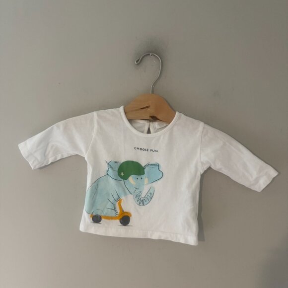 $12 ADD ON Zara long sleeve graphic Janie and Jack Baby Gap Quincy Mae - Picture 1 of 3